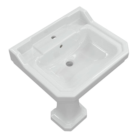 Tabo Primrose 1TH Basin & Full Pedestal 600 x 500mm