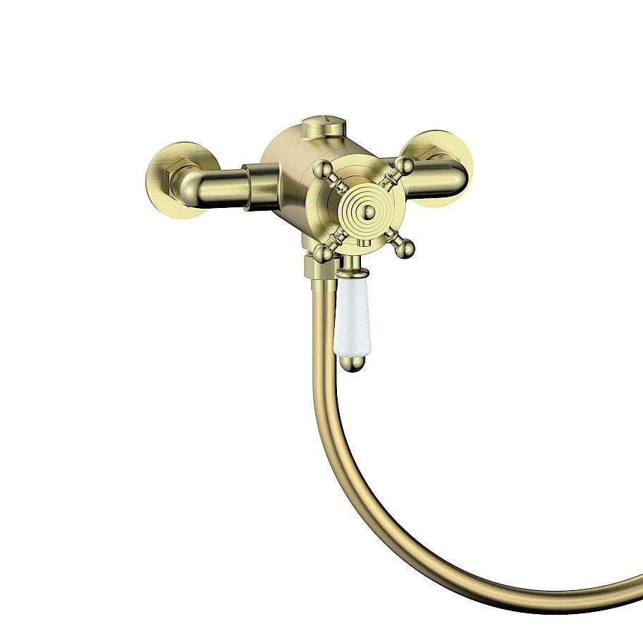 Tabo Sabbia 1 - Brushed Brass thermostatic concentric shower valve