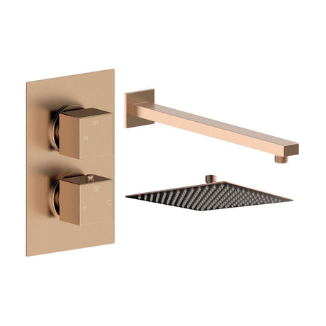 Tabo Sorrento 1 - Brushed Bronze Square Shower Valve & Kit