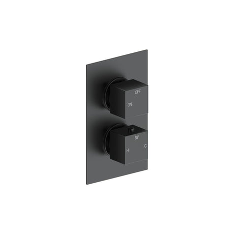 Tabo Sorrento 1 - Matt Black Square Shower Valve & Kit