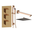 Tabo Sorrento 3 - Brushed Bronze Square Shower Valve & Kit
