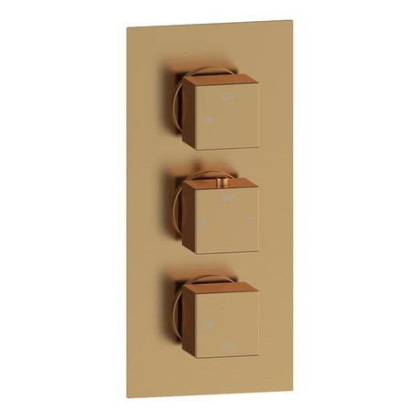 Tabo Sorrento 3 - Brushed Bronze Square Shower Valve & Kit