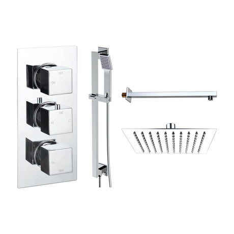 Tabo Sorrento 3 - Chrome Square Shower Valve & Kit