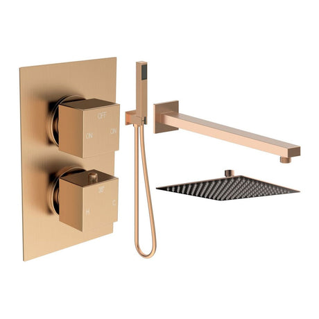 Tabo Sorrento 4 - Brushed Bronze Square Shower Valve & Kit