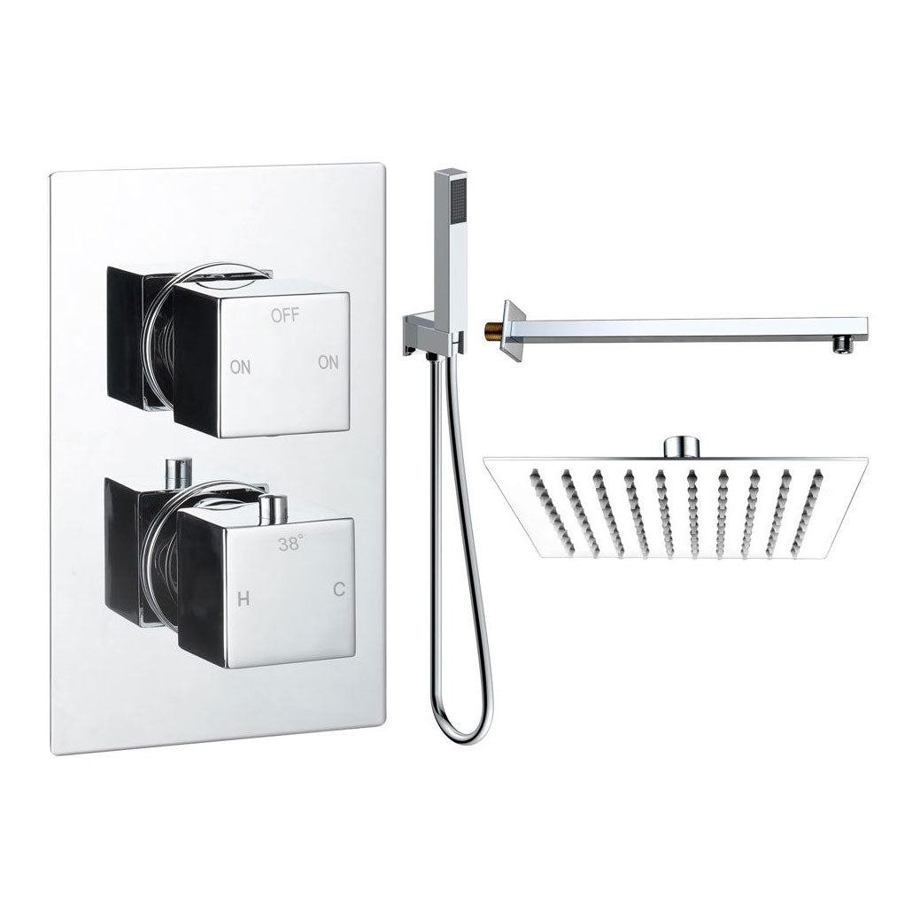 Tabo Sorrento 4 - Chrome Square Shower Valve & Kit