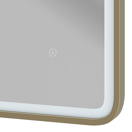 Tabo Space Front-Lit LED Brushed Bronze Mirror 800 x 600mm