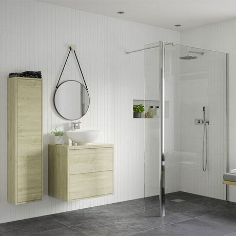 Tabo Splash Fresco Wetroom Panel (& rotatable panel) Chrome