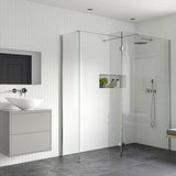 Tabo Splash Fresco Wetroom Panel (with side & splash panels) Chrome