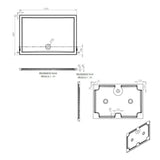 Tabo Splash Low Profile Rectangular Tray & Waste 1300 x 900 x 40mm