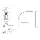 Tabo Splash Offset & Quadrant Shower Tray Leg Set 1200mm