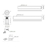 Tabo Splash Square & Rectangular Shower Tray Leg Set 1200mm