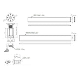 Tabo Splash Square & Rectangular Shower Tray Leg Set 1700mm