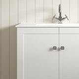 Tabo Treviso Matt White Floor Standing 2 Door Basin Unit 