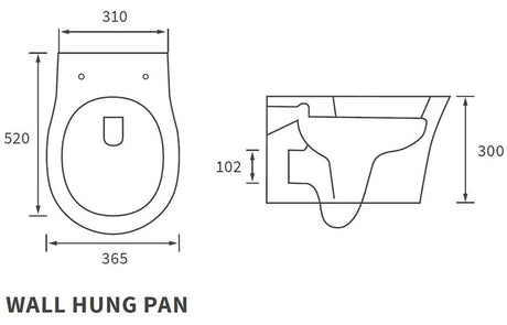 Savino Rimless Wall Hung WC
