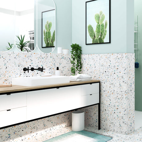 Tiva Bianco tiles in bathroom