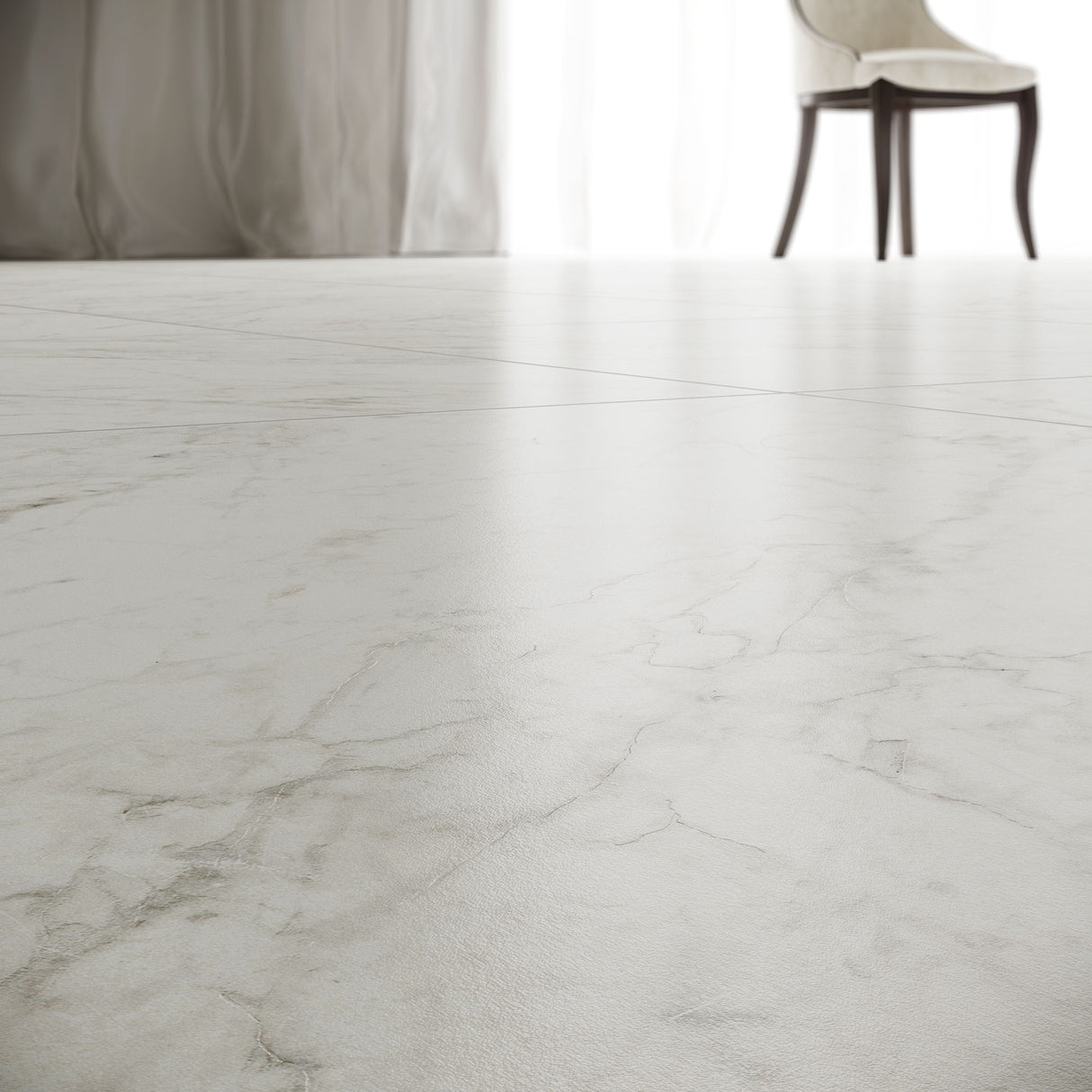 Unicom Starker Marmorea Carrara Rett Wall & Floor Tiles