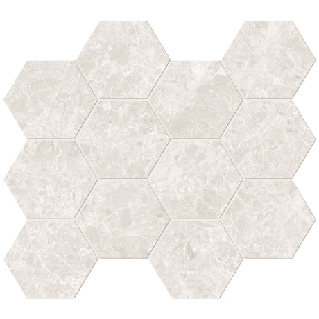 Unicom Starker Blooming Stone Alabaster White Hexagon 30 x 34cm