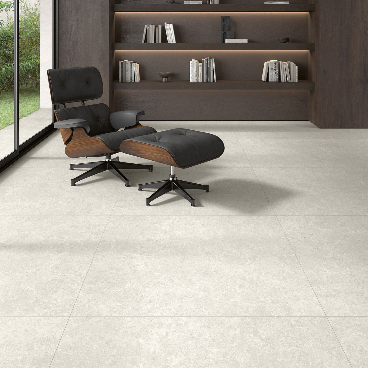 Unicom Starker Blooming Stone Alabaster White Rett Wall & Floor Tiles