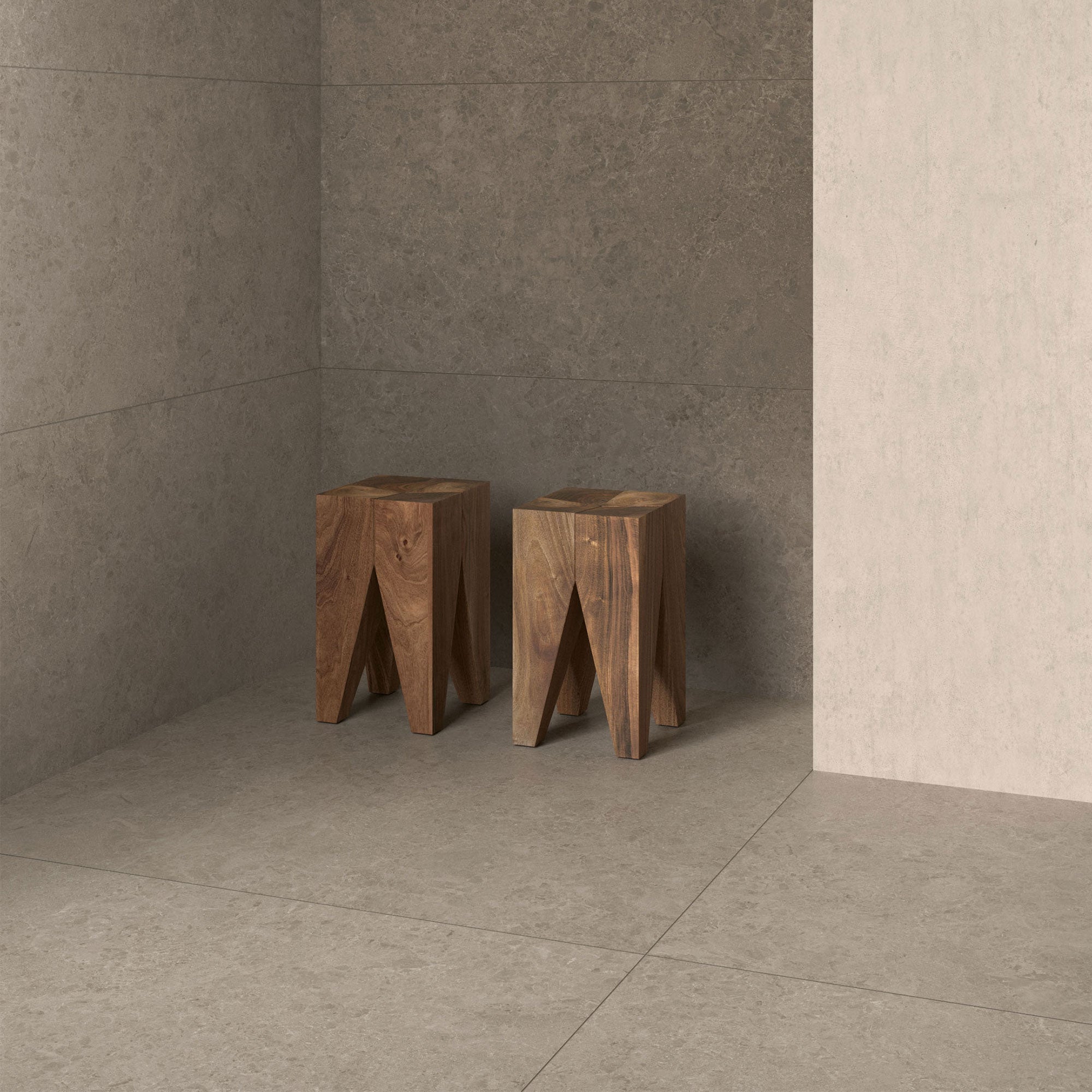 Unicom Starker Blooming Stone Light Clay Rett Wall & Floor Tiles