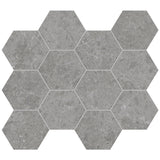 Unicom Starker Blooming Stone Misty Grey Hexagon 30 x 34cm