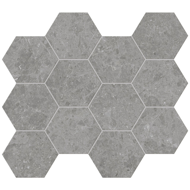 Unicom Starker Blooming Stone Misty Grey Hexagon 30 x 34cm