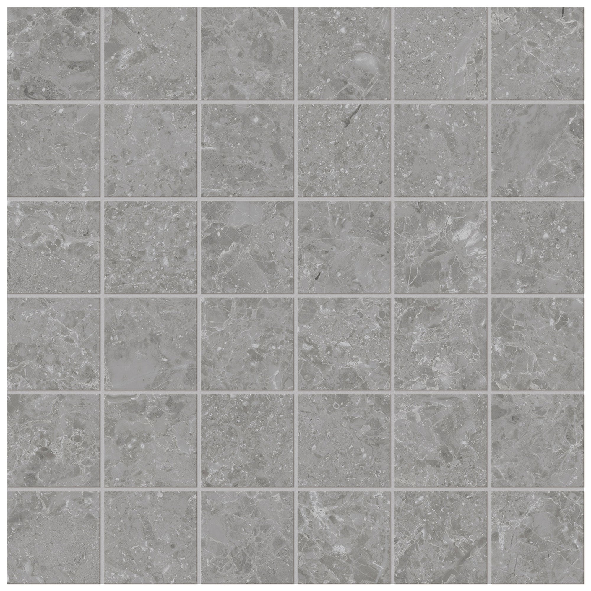 Unicom Starker Blooming Stone Misty Grey Mosaico 30 x 30cm