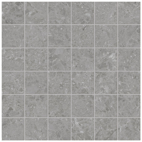Unicom Starker Blooming Stone Misty Grey Mosaico 30 x 30cm