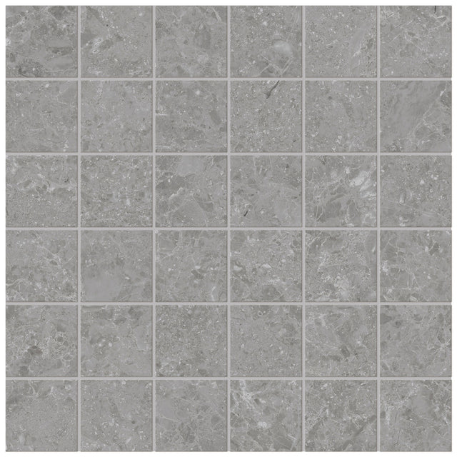 Unicom Starker Blooming Stone Misty Grey Mosaico 30 x 30cm