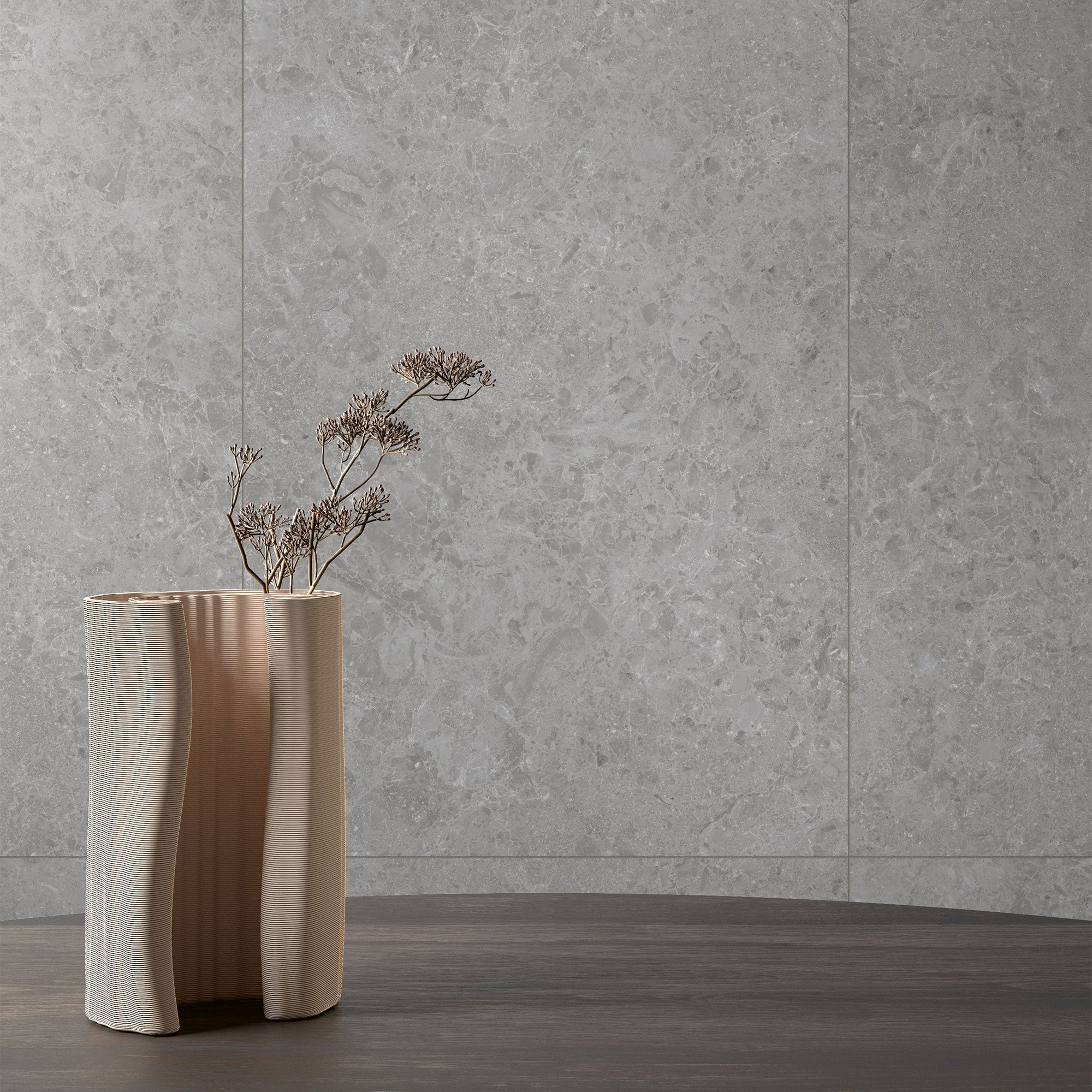 Unicom Starker Blooming Stone Misty Grey Rett Wall & Floor Tiles