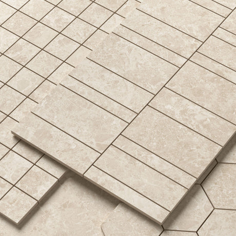 Unicom Starker Blooming Stone Sunny Beige Mosaics and Decors