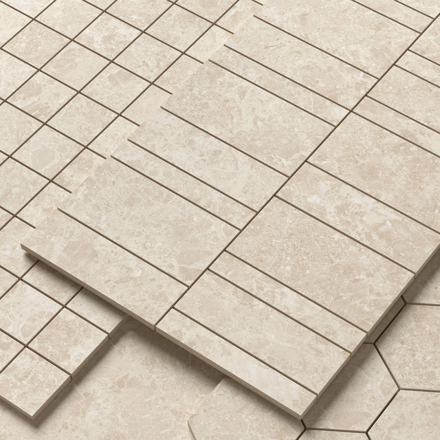 Unicom Starker Blooming Stone Sunny Beige Mosaics and Decors