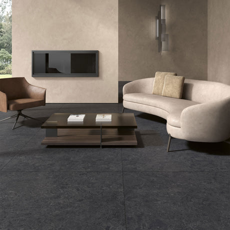 Unicom Starker Blooming Stone Thunder Black Rett Wall & Floor Tiles