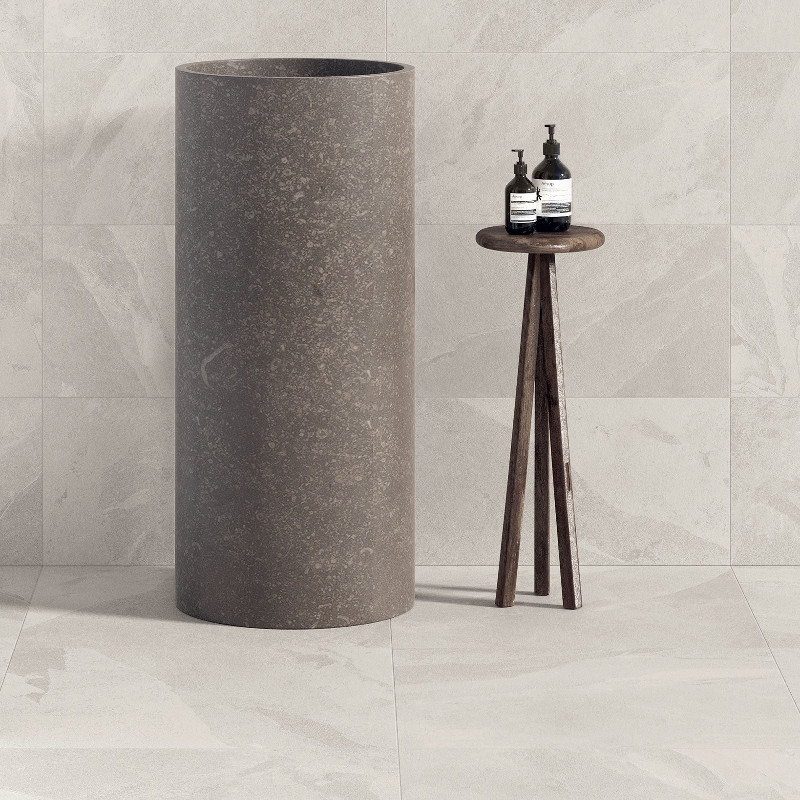 Unicom Starker Brazilian Slate Oxford White Rett Tiles