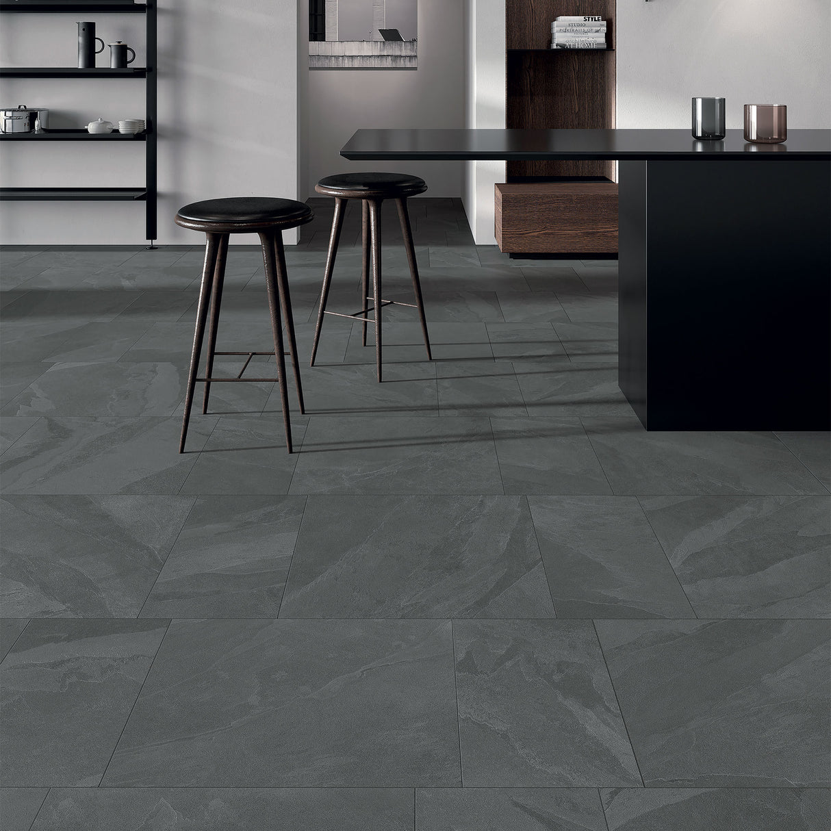 Unicom Starker Brazilian Slate Pencil Grey Rett Tiles