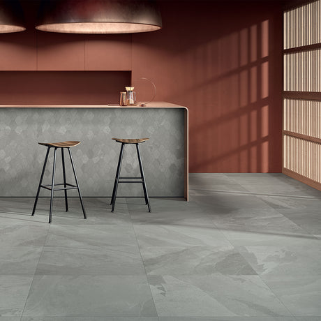 Unicom Starker Brazilian Slate Silk Grey Rett Tiles