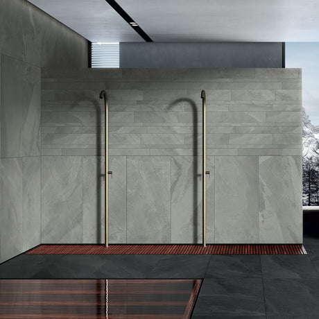 Unicom Starker Brazilian Slate Silk Grey Rett Tiles
