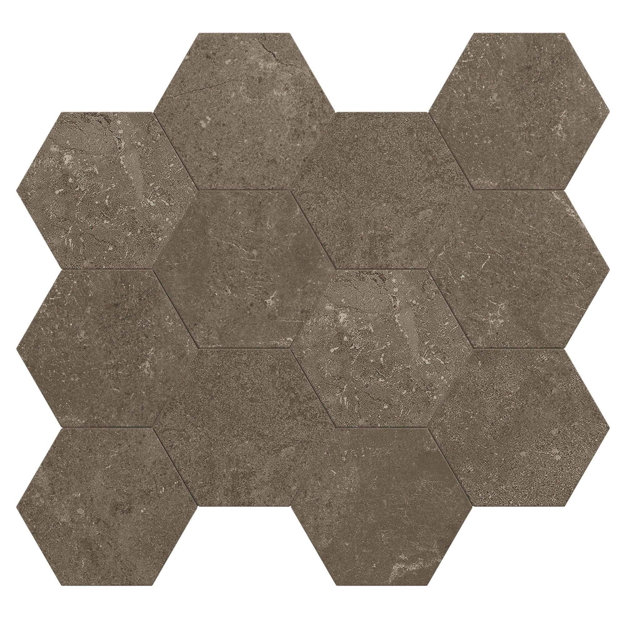 Unicom Starker Châteaux Antracite Hexagon Mosaic 30 x 34cm