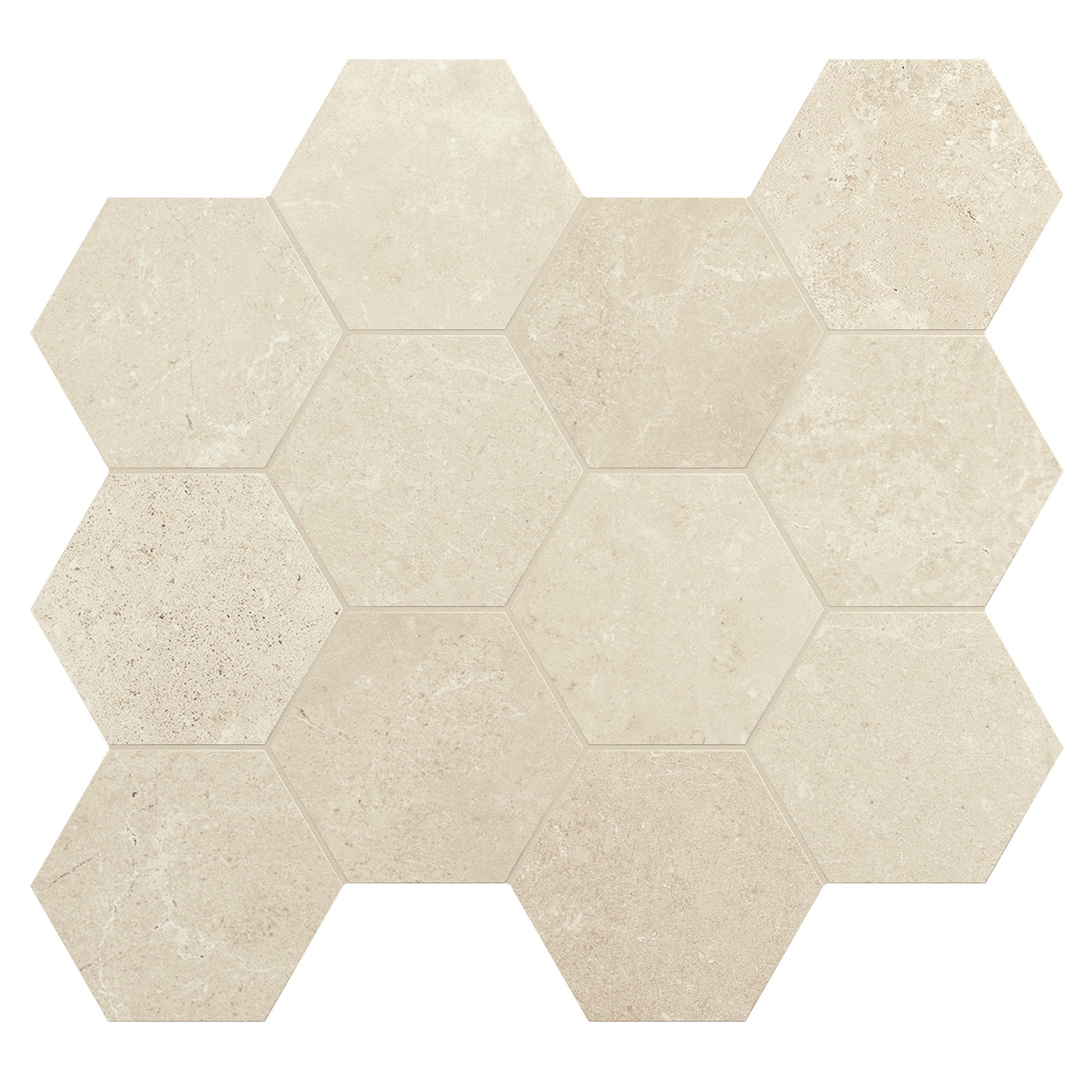 Unicom Starker Châteaux Avorio Hexagon Mosaic 30 x 34cm