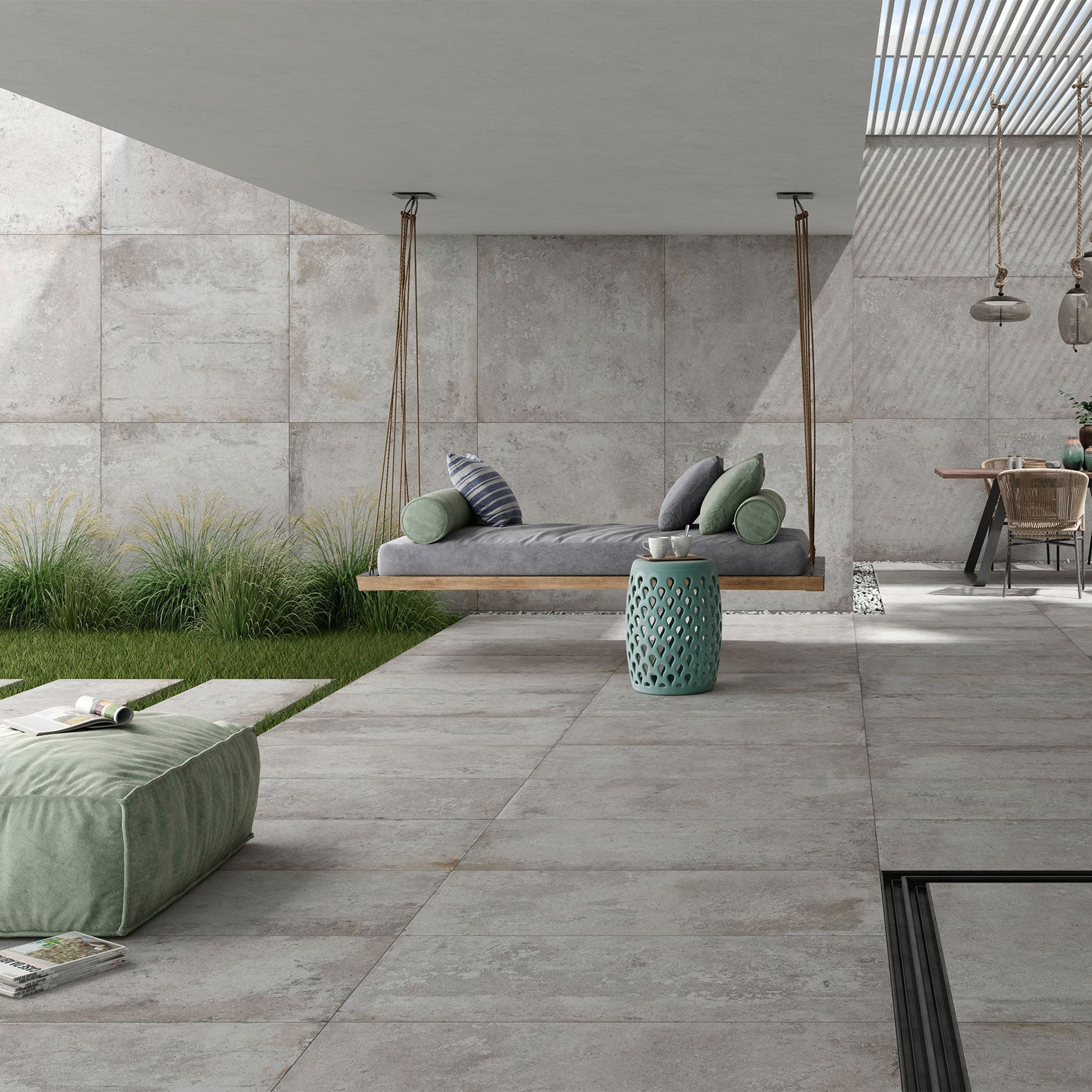 Unicom Starker Debris_2thick Cinder Rett Outdoor Tiles
