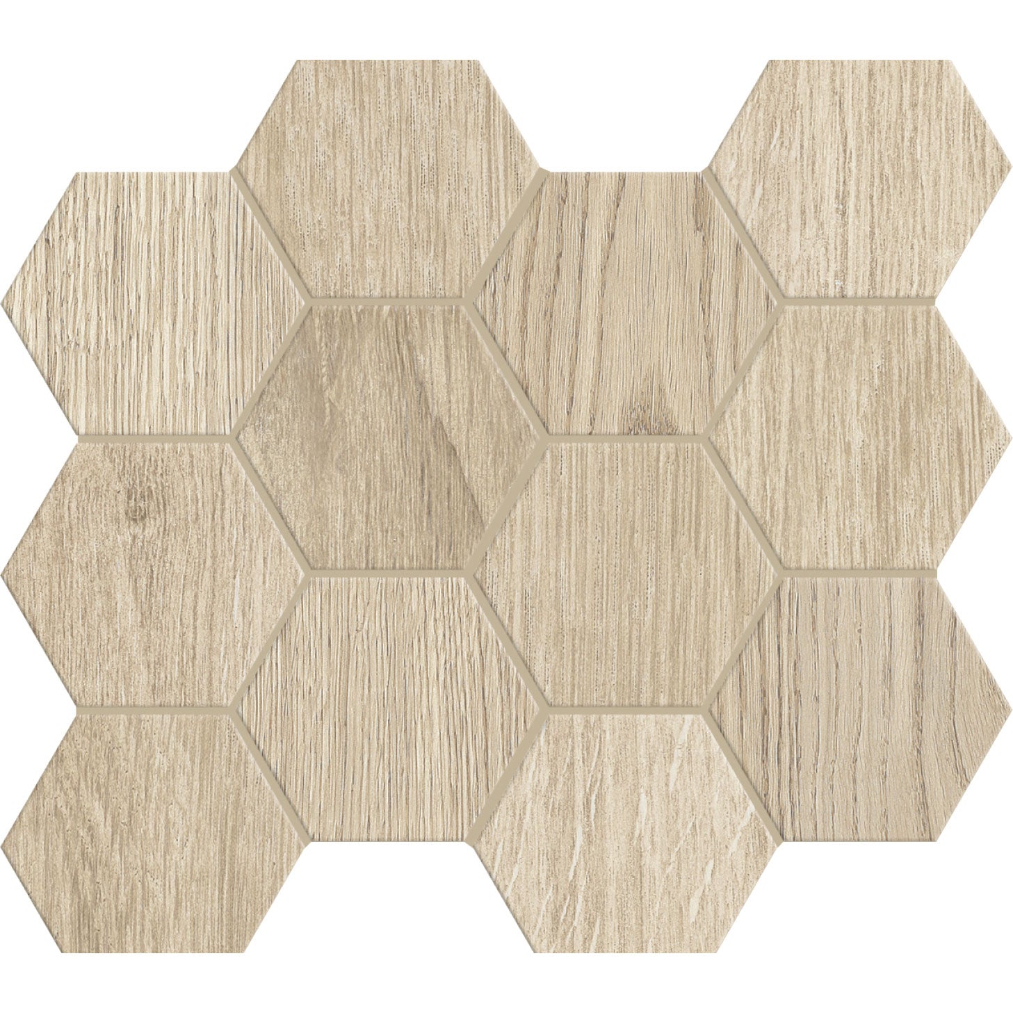 Unicom Starker Linfa Acero Hexagon Mosaic 30 x 34cm