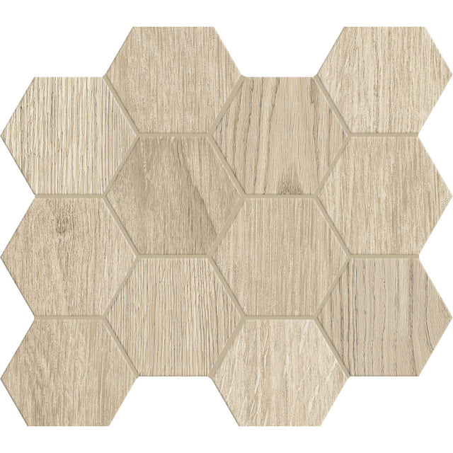 Unicom Starker Linfa Acero Hexagon Mosaic 30 x 34cm