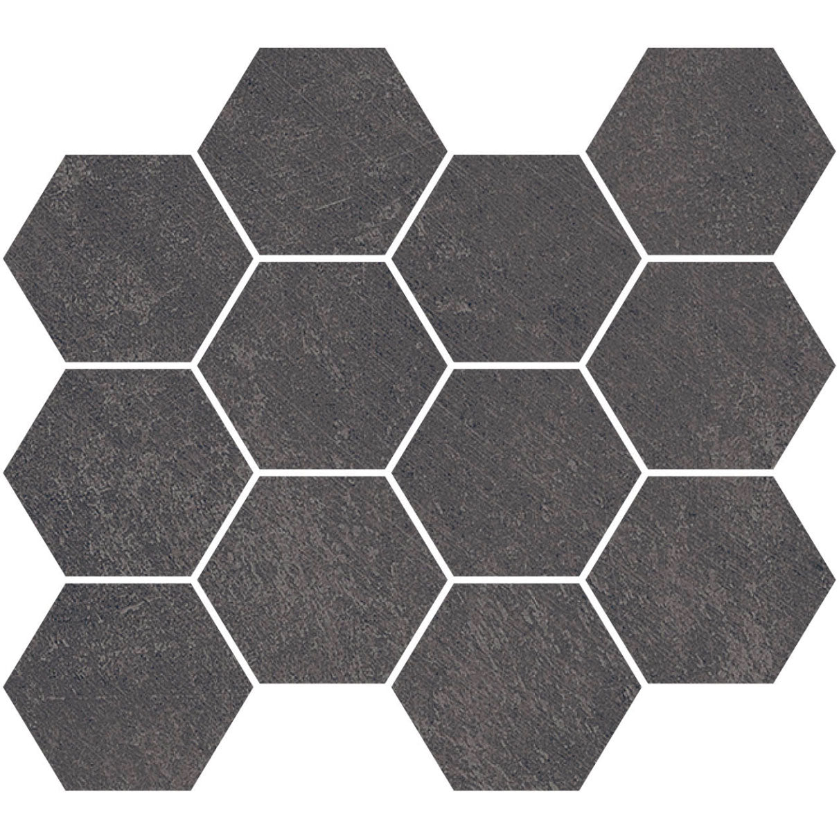 Unicom Starker Living Grafite Hexagon Mosaic 30 x 34cm
