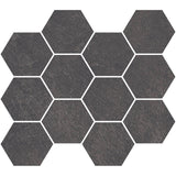 Unicom Starker Living Grafite Hexagon Mosaic 30 x 34cm