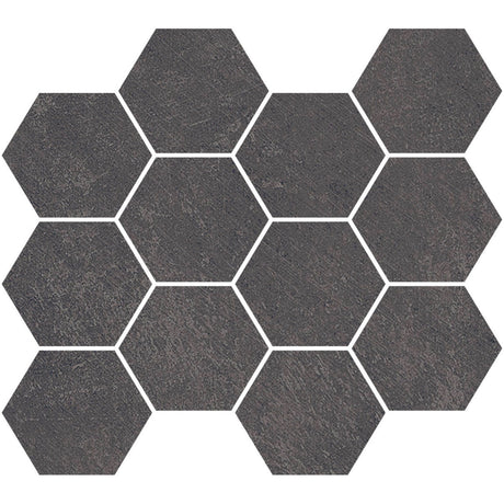 Unicom Starker Living Grafite Hexagon Mosaic 30 x 34cm