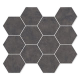 Unicom Starker Living Grafite Hexagon Mosaic 30 x 34cm