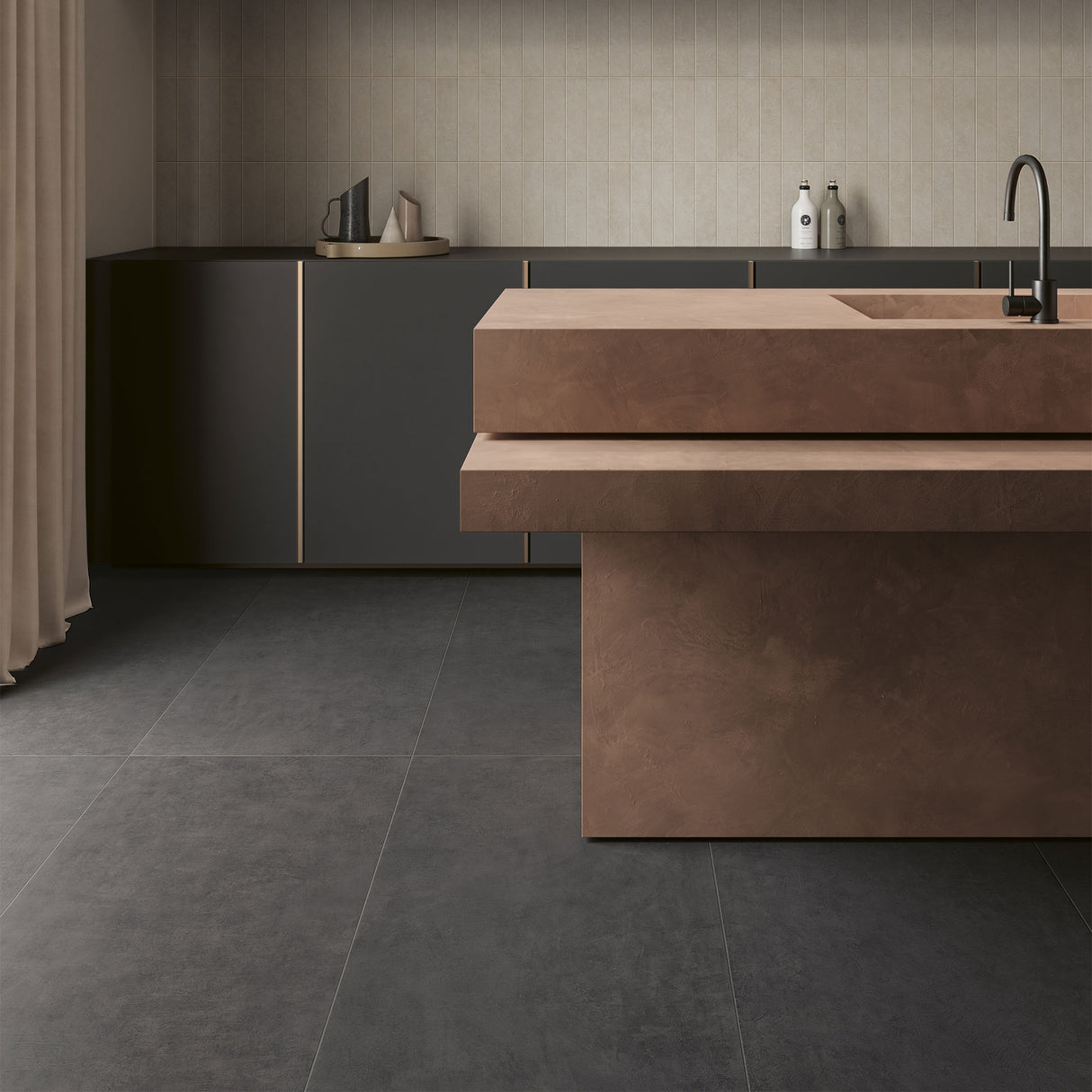 Unicom Starker Living Grafite Rett Wall & Floor Tiles