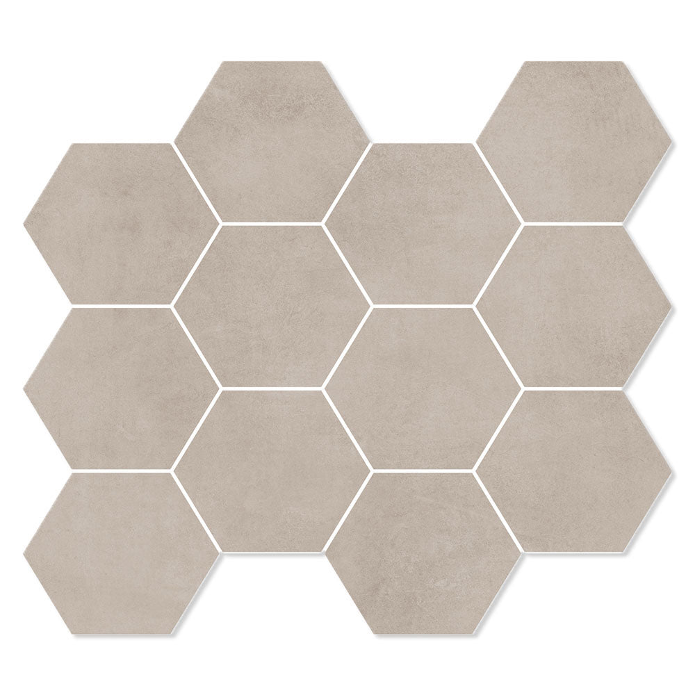 Unicom Starker Living Sabbia Hexagon Mosaic 30 x 34cm