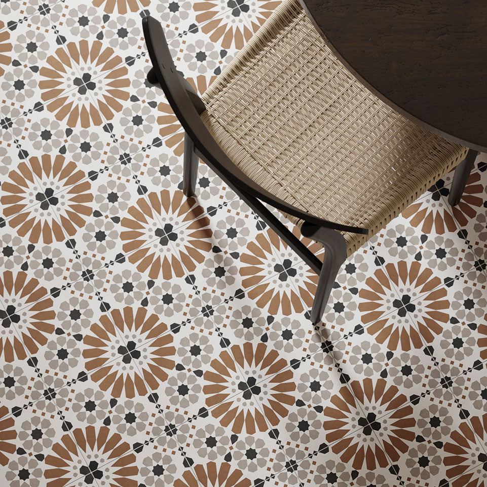 Unicom Starker Living Terracotta Geometric Wall & Floor Decor