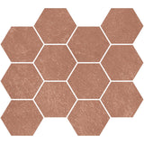 Unicom Starker Living Terracotta Hexagon Mosaic 30 x 34cm