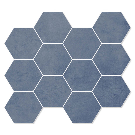 Unicom Starker Living Zaffiro Hexagon Mosaic 30 x 34cm